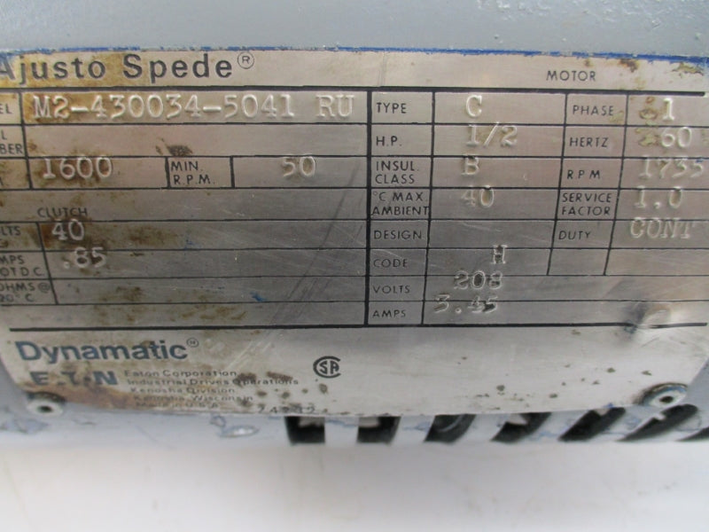 DYNAMATIC M2-430034-5041RU 208V 3.45A UNMP