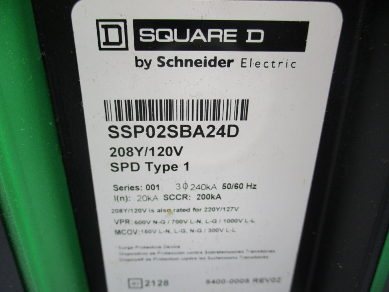 SQUARE D SSP02SBA24D SER. 001 120/208V NSNP