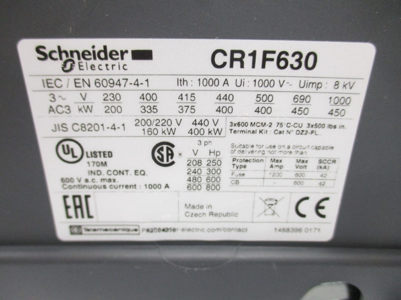 SCHNEIDER ELECTRIC CR1F630 110-115 (AS PICTURED) NSNP