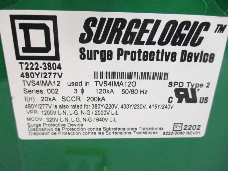 SQUARE D TVS4IMA12 SER. 002 277V NSNP