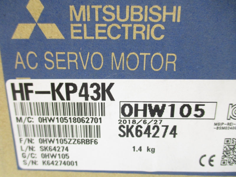 MITSUBISHI HF-KP43K 102V 2.9A NSMP
