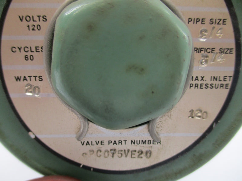 PLASTOMATIC SPC075VE20 120V 3/4" UNMP