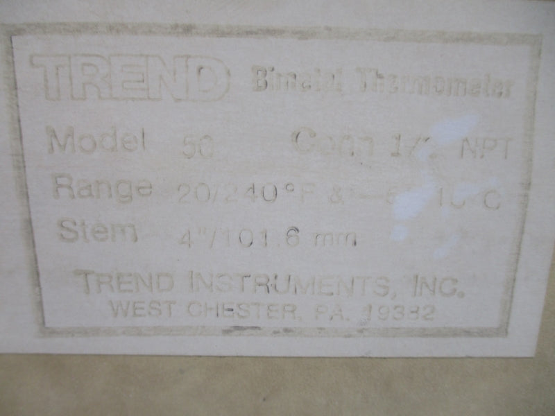 TREND MODEL 50 20/240 1/2 NPT NSMP