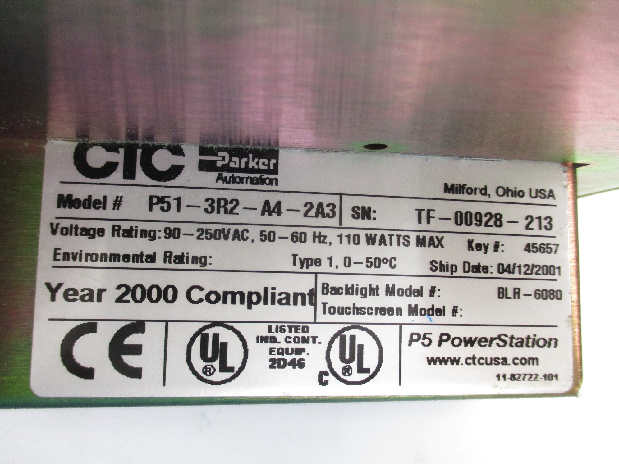 PARKER P51-3R2-A4-2A3 90-250VAC UNMP