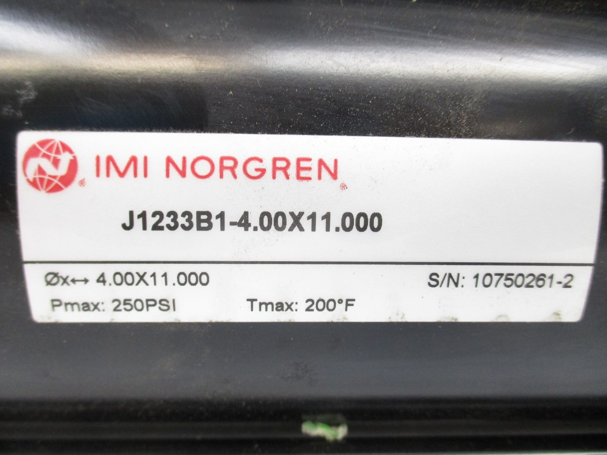 NORGREN J1233B1-4.00X11.000 250PSI NSNP