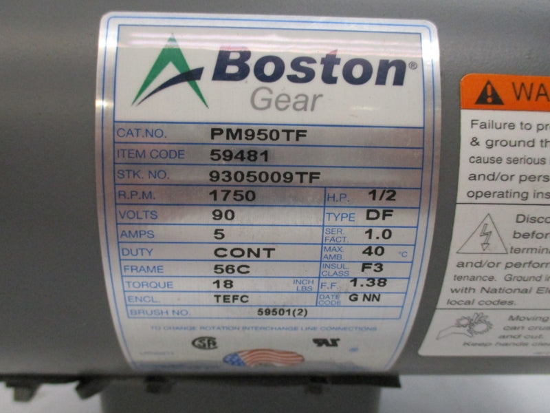 BOSTON GEAR PM950TF 90V 5A UNMP
