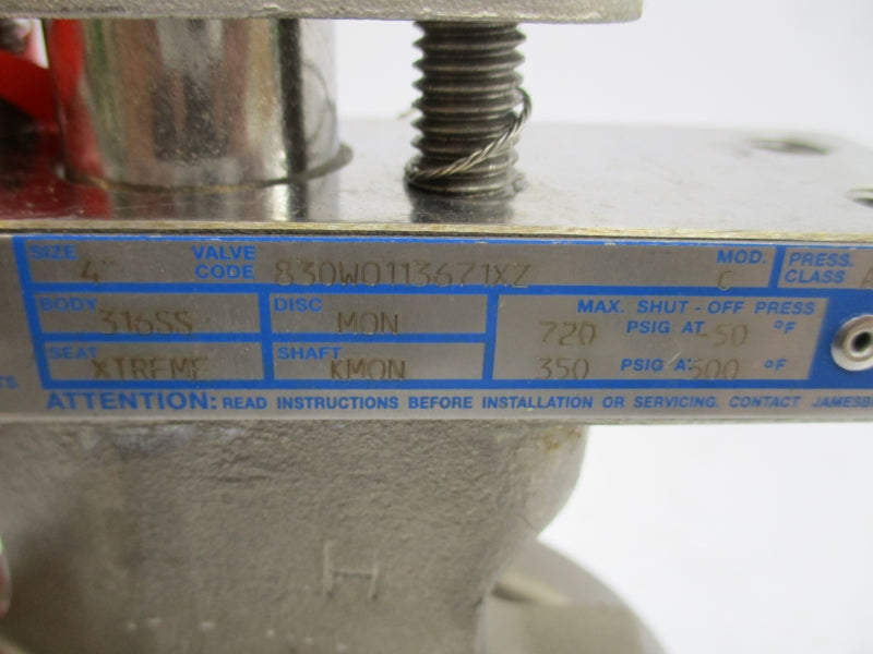 JAMESBURY 830W0113671XZ 720PSI 4" NSNP