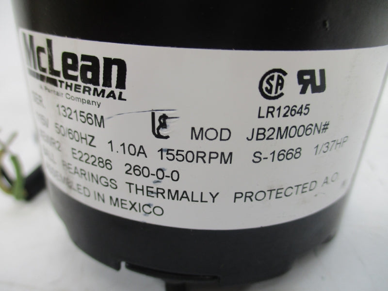 PENTAIR S-1668 JB2M006N 1.10A NSNP