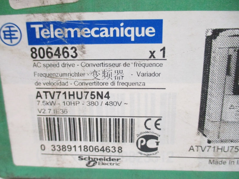 TELEMECANIQUE ATV71HU75N4 380-480V 40A V2.7 NSMP