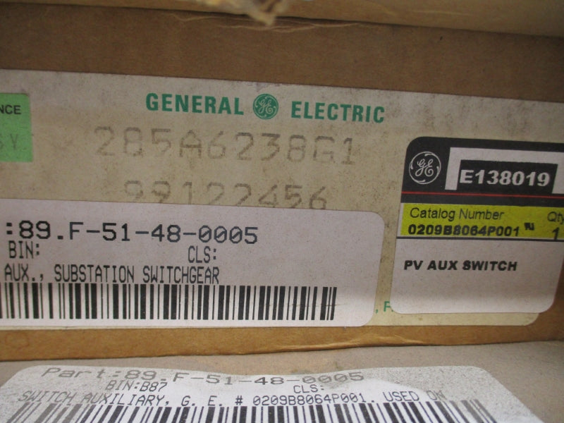 GENERAL ELECTRIC 285A6238G1 NSMP