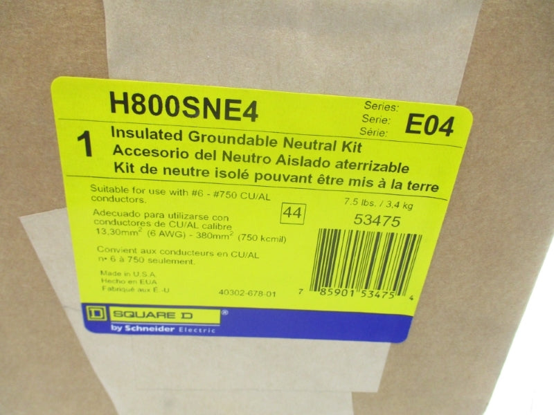 SQUARE D H800SNE4 SER. E04 NSFS