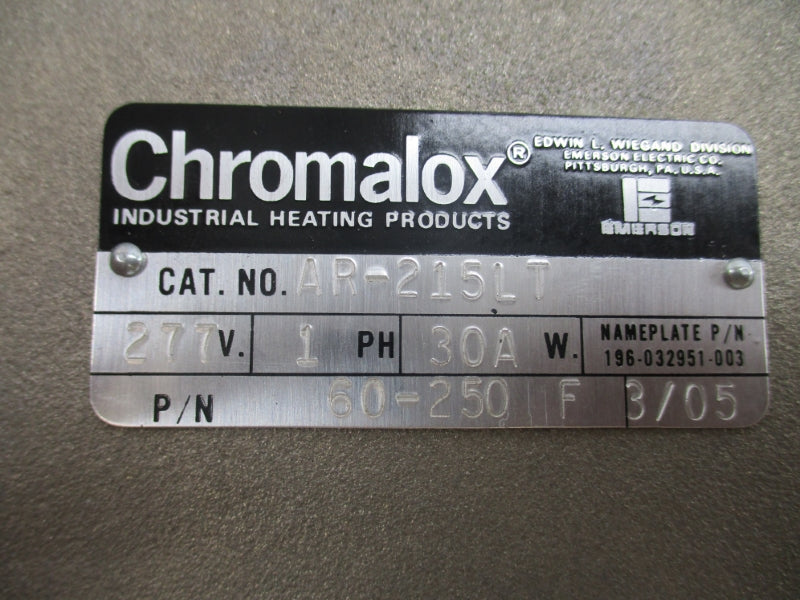 CHROMALOX AR-215LT 277V 30A NSNP