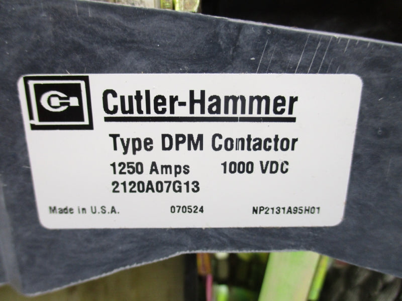 CUTLER HAMMER 2120A07G13 1000VDC 1250A (AS PICTURED) NSNP
