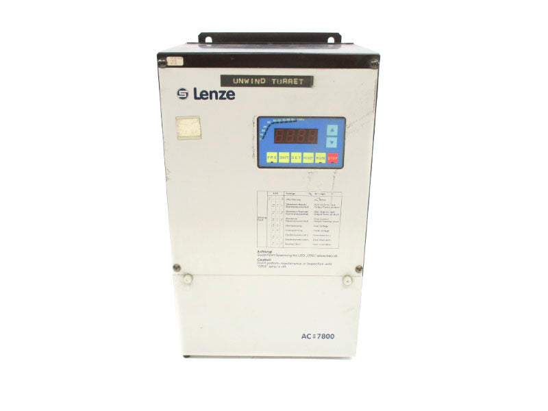 LENZE 7813.2 329169 380/460V +/-10% 12A UNMP