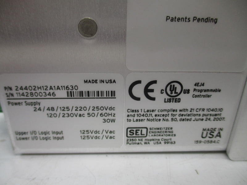 SEL SEL-2440 24402H12A1A11630 250VDC NSMP