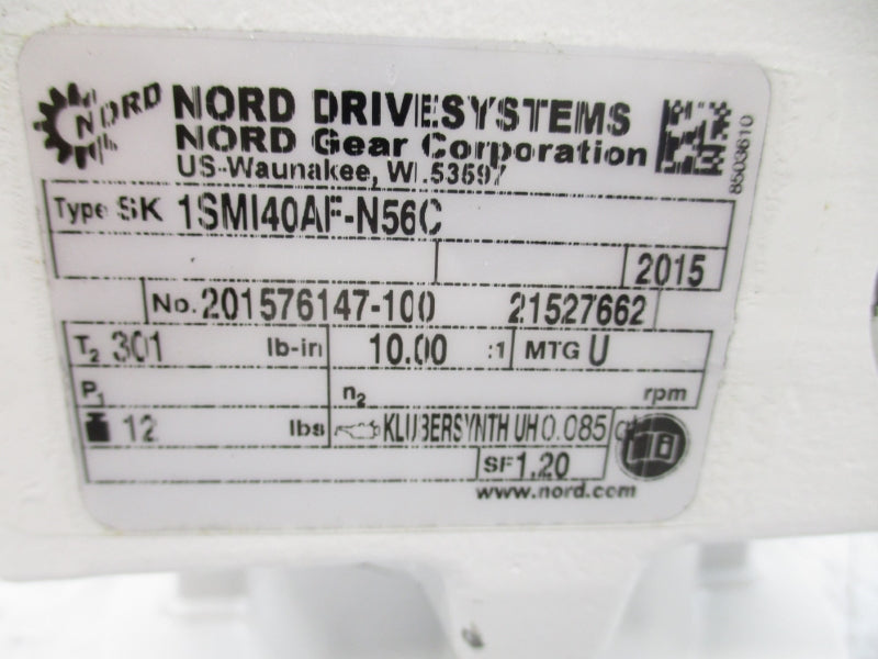 NORD GEAR 1SMI40AF-N56C NSNP