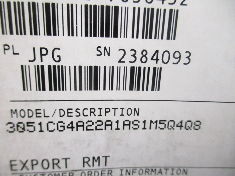 ROSEMOUNT 3051CG4A22A1AS1M5Q4Q8 10.5-55VDC 300PSI NSMP