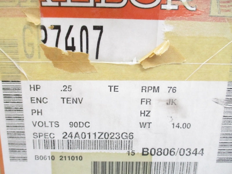 BALDOR GP7407 90VDC NSMP