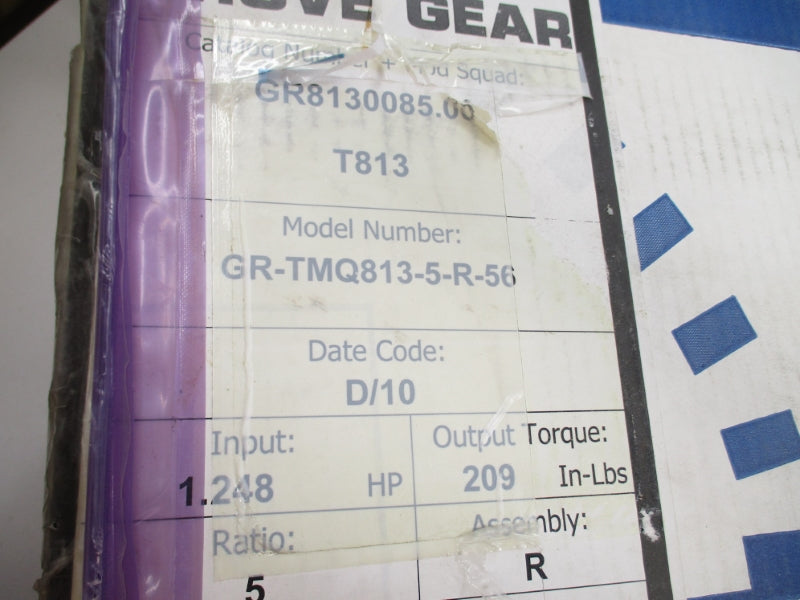 GROVE GEAR GR-TMQ813-5-R56 NSMP