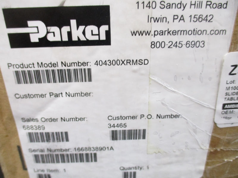 PARKER 404300XRMSD NSMP