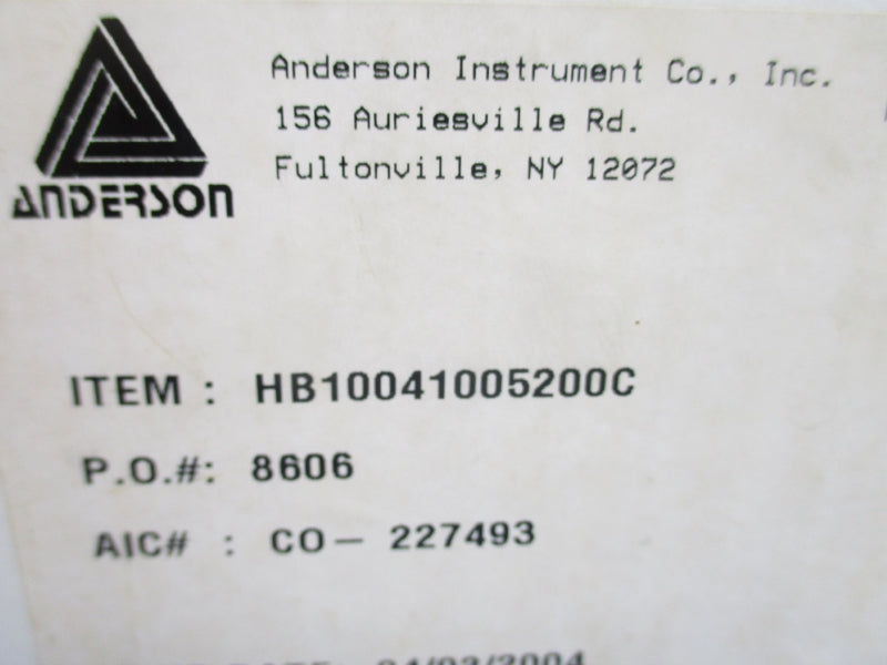 ANDERSON INSTRUMENT HB10041005200C 0-20 NSMP