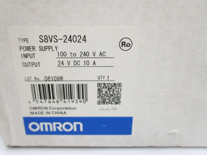 OMRON S8VS-24024 100-240VAC 10A NSMP