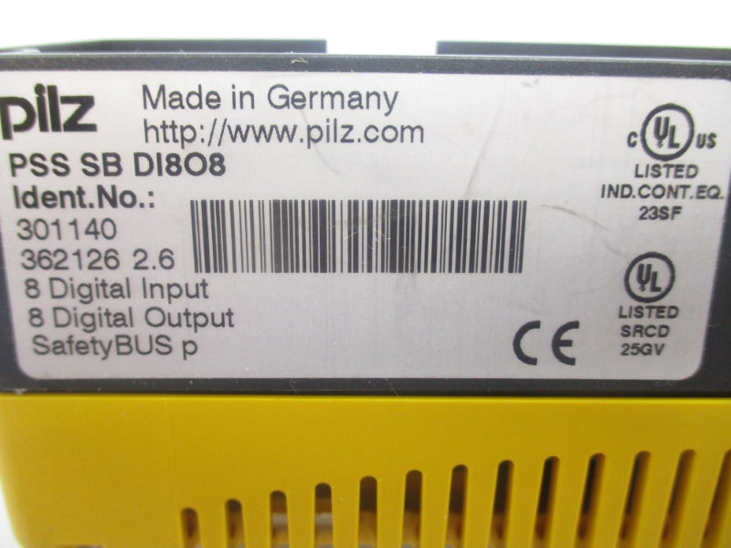 PILZ PSSSBDI8O8 301140 VER. 2.6 NSNP
