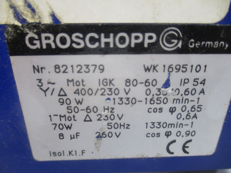 GROSCHOPP WK1695101 400/230V 60A UNMP