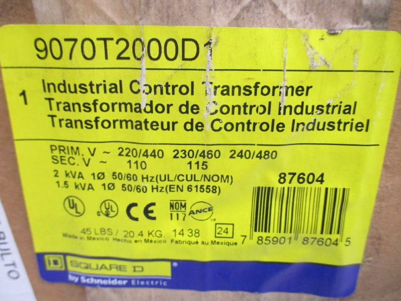 SQUARE D 9070T2000D1 480V NSMP