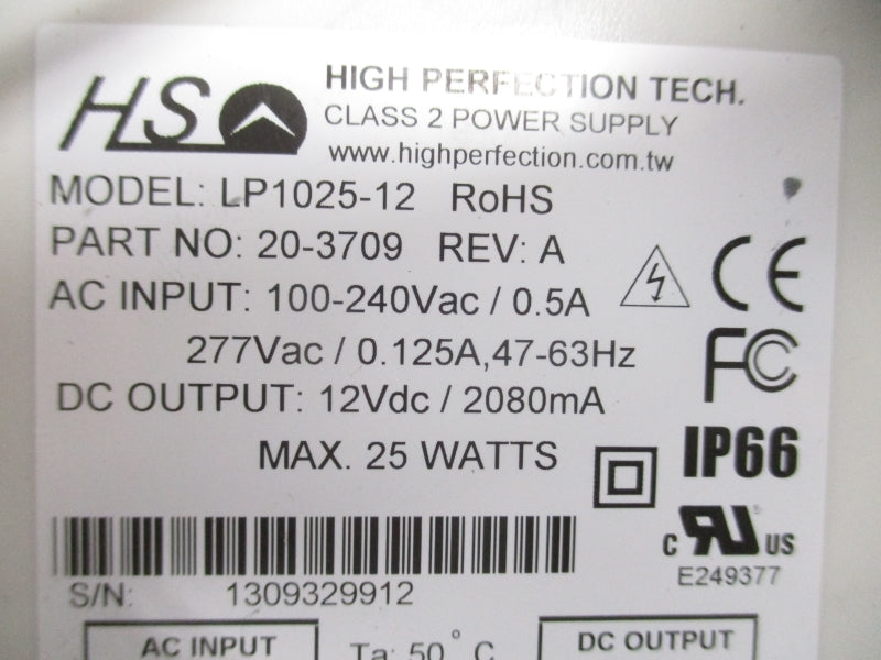 CLARK RELIANCE V20815E6-03 LP1025-12 100-277VAC 0.32A NSNP