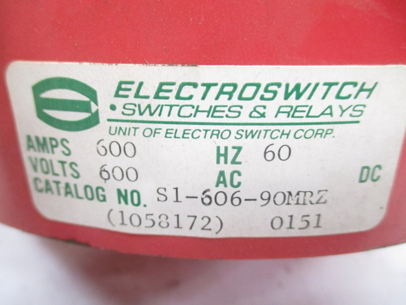 ELECTROSWITCH S1-606-90MRZ 600V 600A NSNP