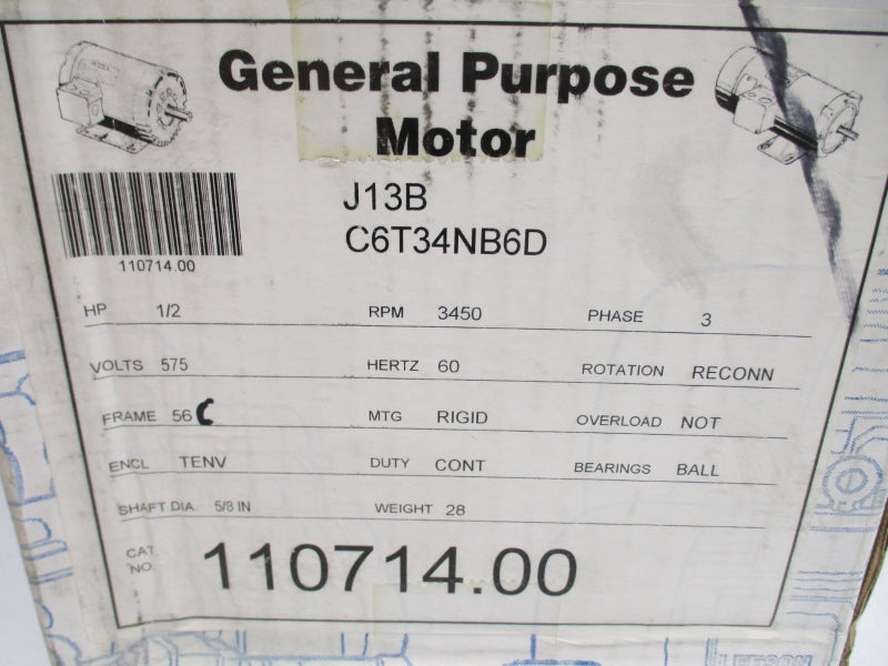 LEESON C6T34NB6D 110714.00 575V NSMP