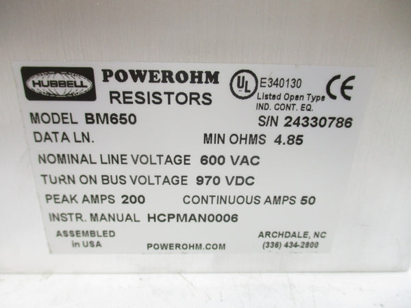 HUBBELL BM650 600VAC 200A NSMP