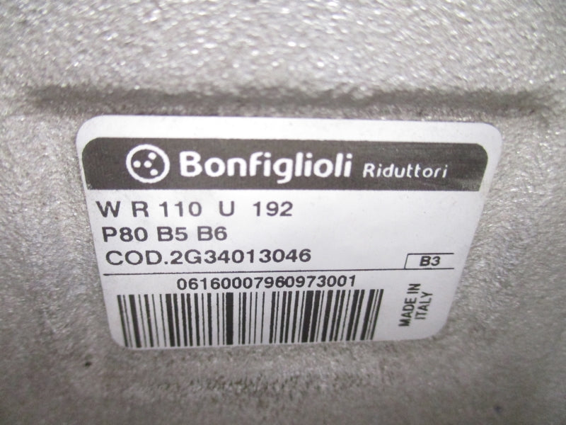 BONFIGLIOLI WR110U192 P80B5B6 NSNP