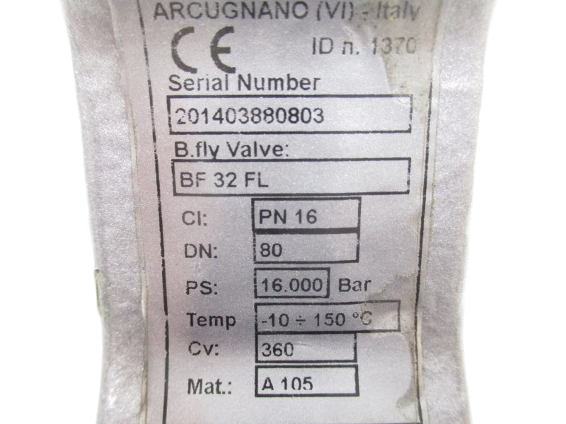 PIETRO FIORENTINI BF32FL DN80 16.000PSI -10-150'C NSNP