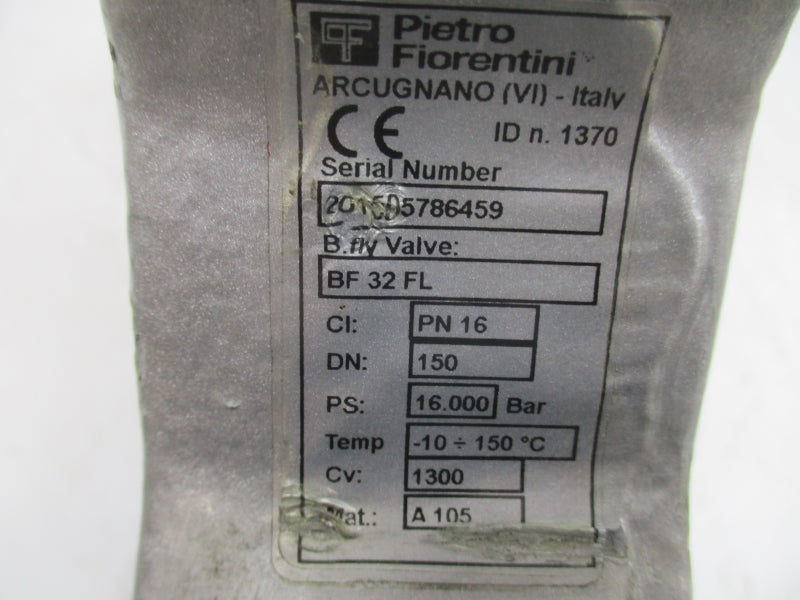 PIETRO FIORENTINI BF32FL DN150 16.000PSI NSNP