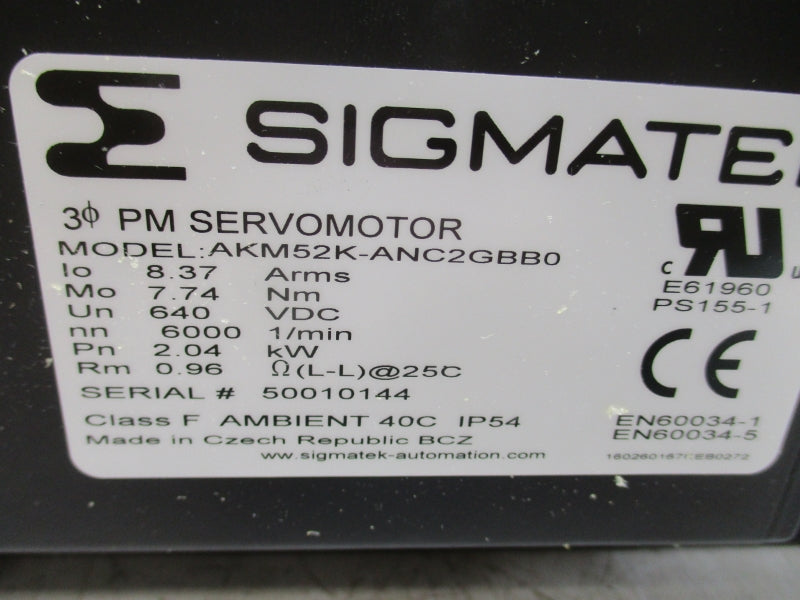 SIGMATEK AKM52K-ANC2GBB0 640VDC NSMP
