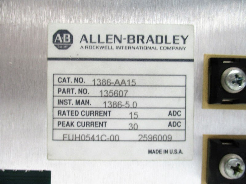 ALLEN BRADLEY 1386-AA15 UNMP
