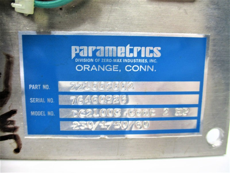 PARAMETRICS 221002002 DC2100C W/ 281239A UNMP