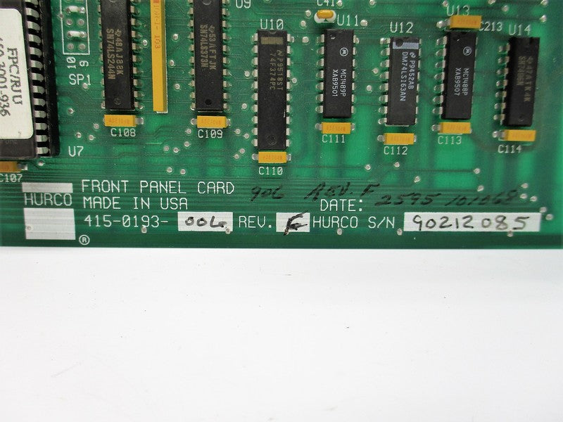 HURCO 415-0193-006 REV. F NSNP