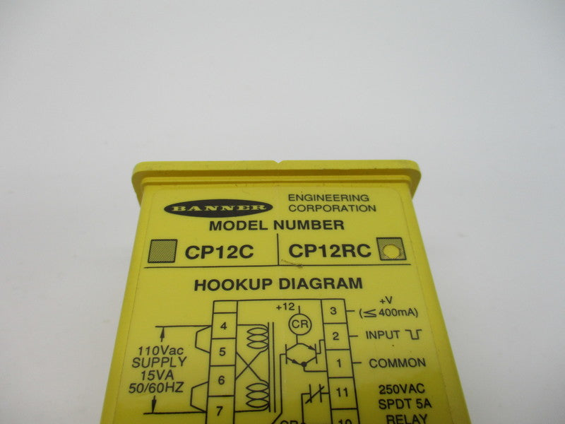 BANNER ENGINEERING CP12RC 250VAC 5A UNMP