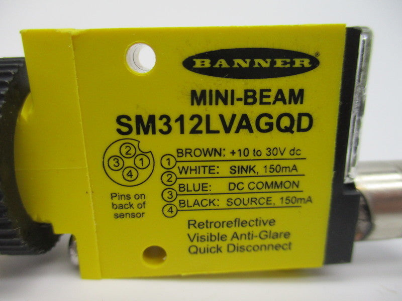 BANNER ENGINEERING SM312LVAGQD 10-30VDC NSNP