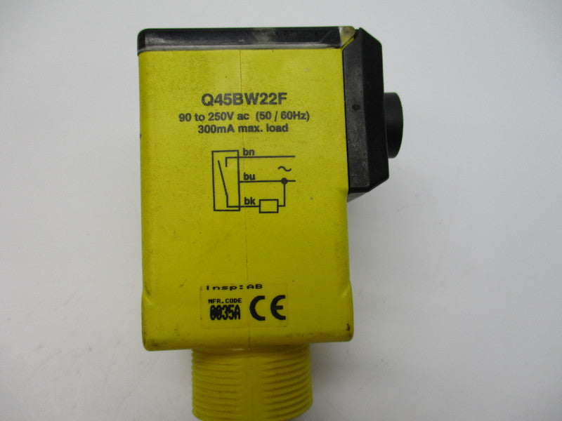BANNER ENGINEERING Q45BW22F 90-250VAC NSNP