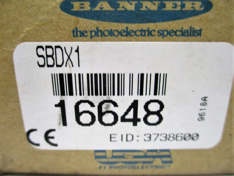 BANNER ENGINEERING SBDX1 16648 (AS PICTURED) NSMP