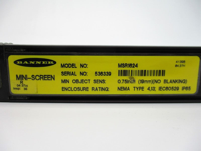 BANNER ENGINEERING MSR1624 NSNP