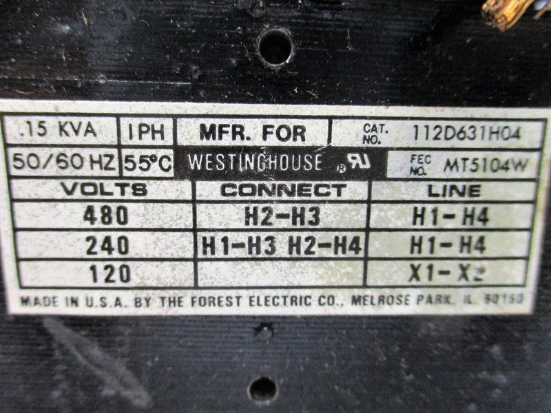 WESTINGHOUSE 112D631H04  NSNP