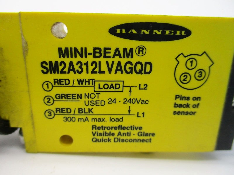 BANNER ENGINEERING SM2A312LVAGQD 24-240VAC UNMP