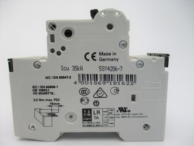 SIEMENS 5SY4206-7 6A 480VAC NSNP
