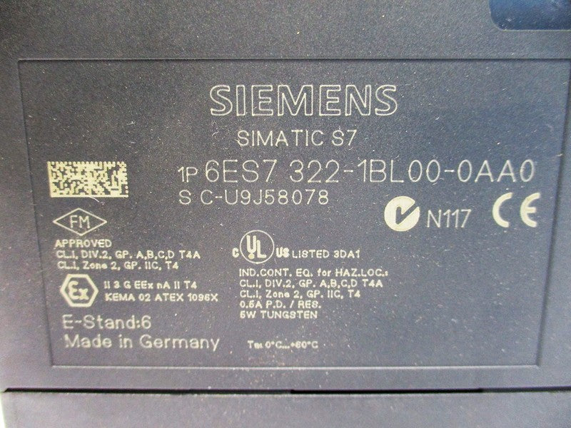 SIEMENS 6ES7322-1BL00-0AA0 NSMP