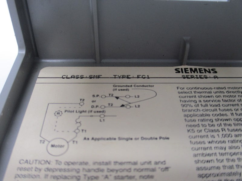 SIEMENS SMFFG1 SER. A  NSNP